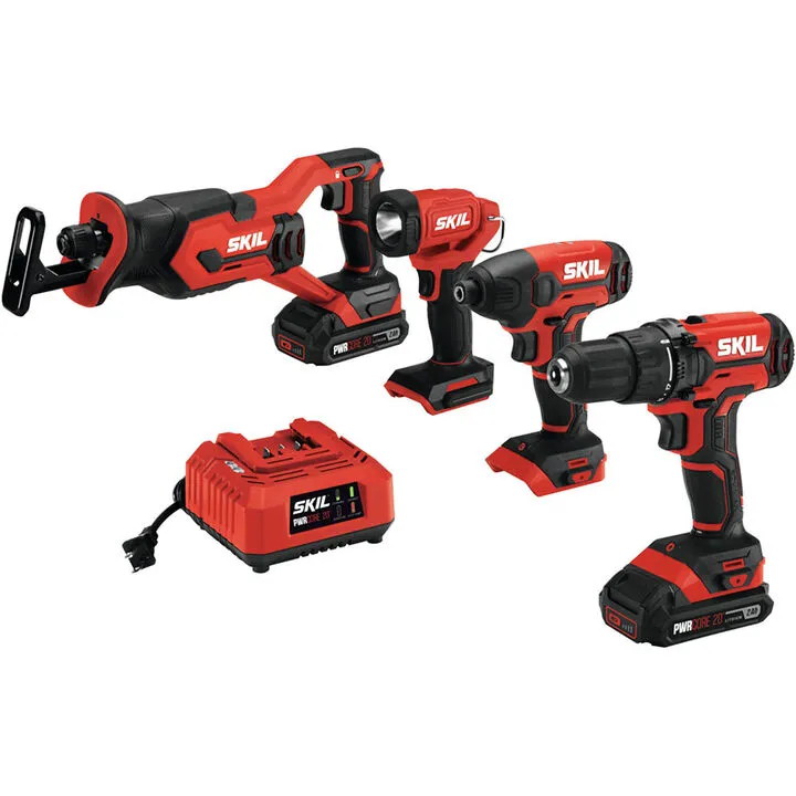SKIL 20V 4-Tool Combo Kit: The Ultimate Essential Set for Home Maintenance