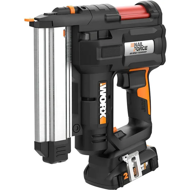 Worx 20V Power Share Cordless 18 Gauge 2-in-1 Nail and Staple Gun Kit