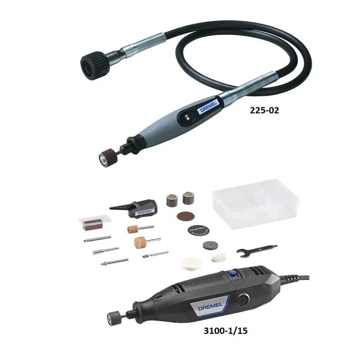 Dremel Flex Shaft Attachment & 1.2A Corded Rotary Tool Kit - Professional Precision Bundle 1