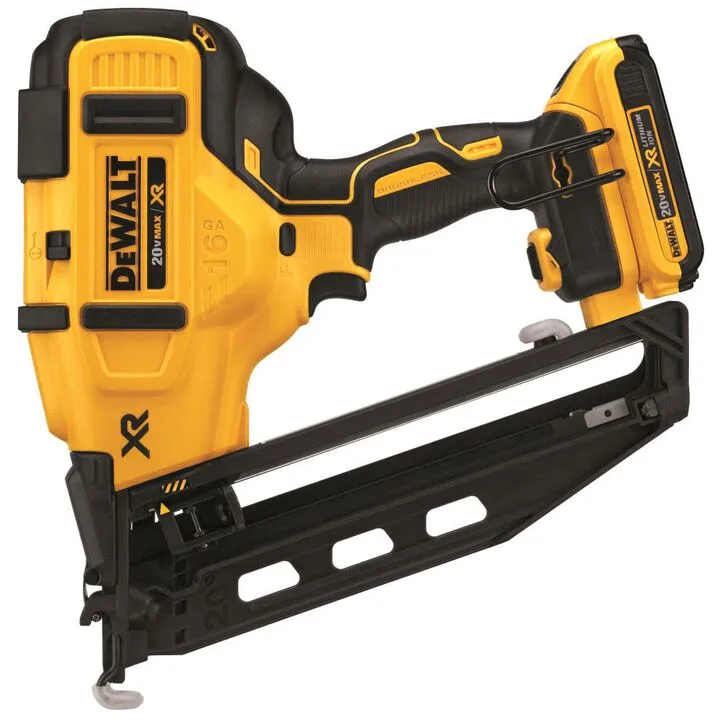 DEWALT 20V MAX 16 Gauge Angled Cordless Finish Nailer Kit - Professional Grade Performance 3