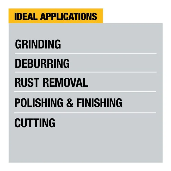 DEWALT 7-Inch Small Angle Grinder - Rat Tail Design with Integrated Kickback Brake 1