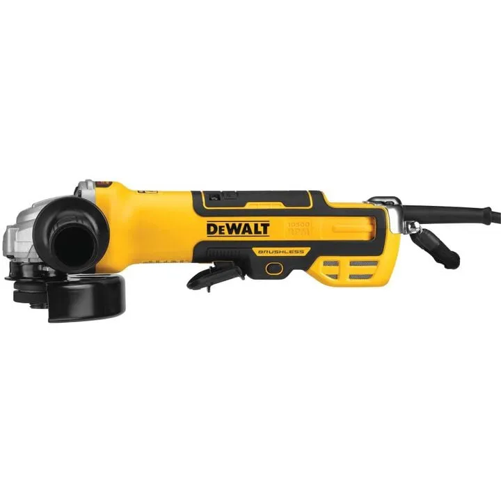 DEWALT 5-Inch Angle Grinder with Integrated Kickback Brake (No Lock-On)
