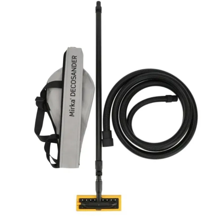 Mirka 9 Inch DecoSander System with 3x9 Inch and 9 Inch Round Pad Attachments
