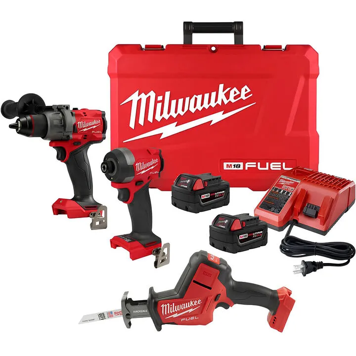 Milwaukee M18 FUEL 3-Tool Combo Kit - High-Performance Professional Power Solution