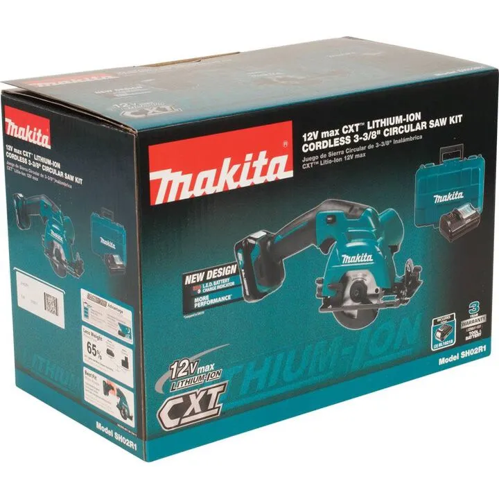 Makita 12V max CXT Lithium-Ion 3-3/8 in. Cordless Circular Saw Kit - Compact Precision Solution 3