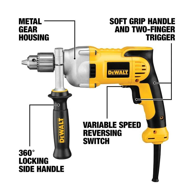 DEWALT 10-Amp 1/2-in Keyed Corded Drill: Precision and Reliability Guide 2