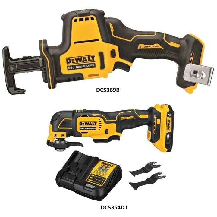 DEWALT 20V MAX Cordless Reciprocating Saw & Multi-Tool Combo Kit - Professional Grade Performance 1