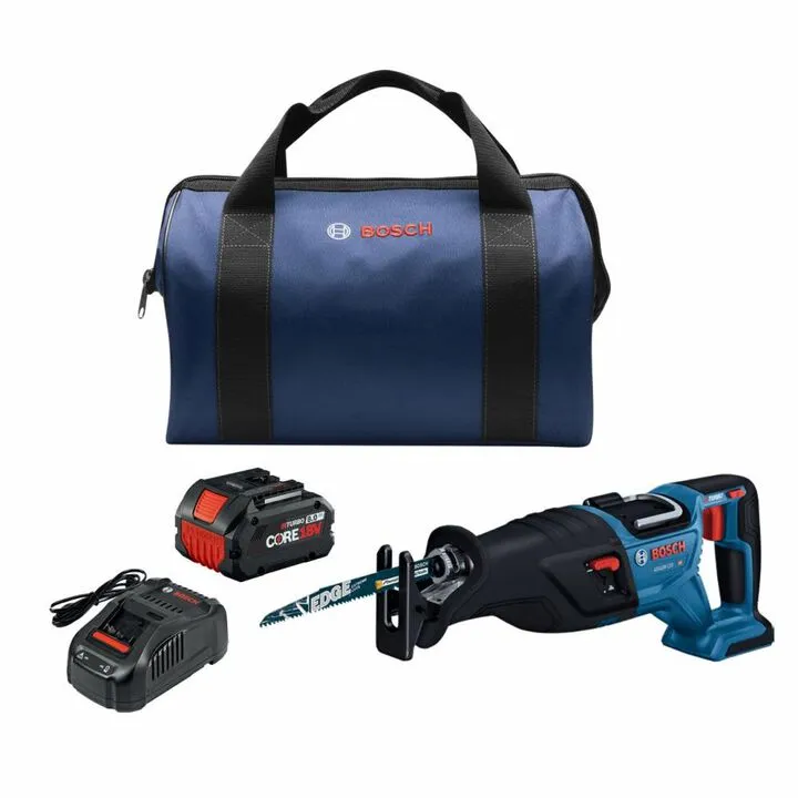Bosch PROFACTOR 18V 1-1/8in Reciprocating Saw Kit with CORE18V 8.0Ah Performance Battery