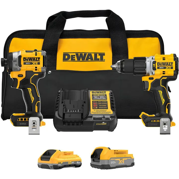 DEWALT 20V MAX Brushless 2-Tool Combo Kit - High-Performance Professional Power Set