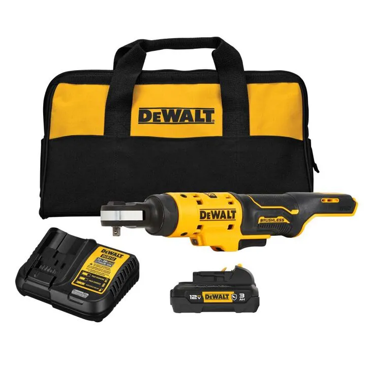 DEWALT XTREME 12V MAX 1/4in Brushless Ratchet Kit - Compact Precision for Tight Spaces
